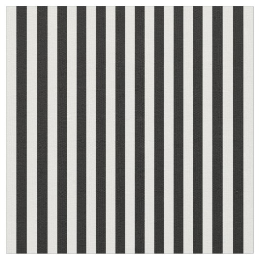 ストライプ布、黒 – 白09 ファブリック (クローズアップ)