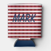 ストライプ抽象芸術クーラーボックス 缶クーラー (正面)