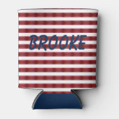 ストライプ抽象芸術クーラーボックス 缶クーラー (正面)