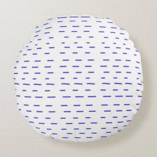 ストライプ抽象芸術 ラウンドクッション (正面)