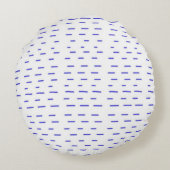 ストライプ抽象芸術 ラウンドクッション (裏面)