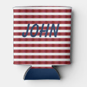 ストライプ抽象芸術 缶クーラー (正面)