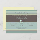 ストライプ招待状（男の子） インビテーションポストカード (正面/裏面)