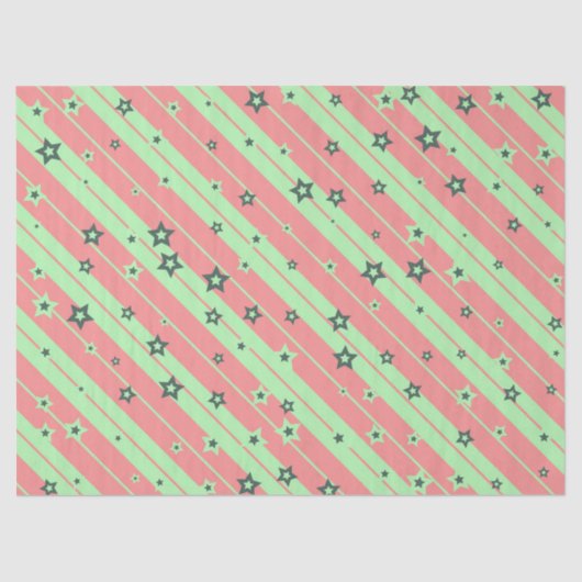 ストライプ星ティッシュペーパー 薄葉紙 (正面)