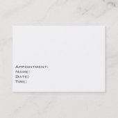 ストライプ業務カラフルコンサルタント手頃 予約カード (裏面)