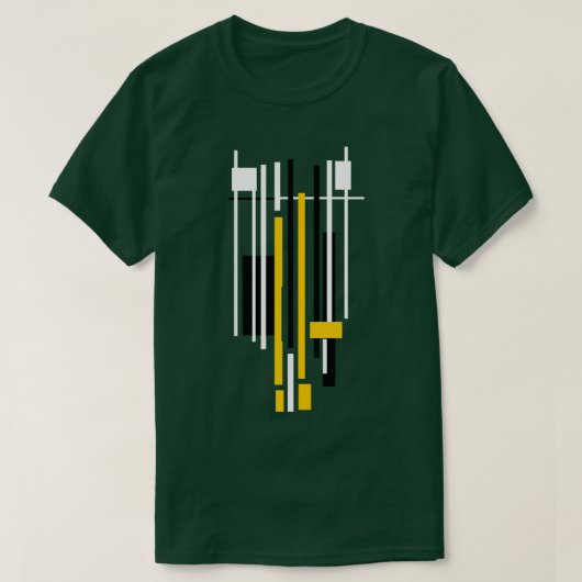 ストライプ模様工業用装飾デザイン Tシャツ (デザイン正面)