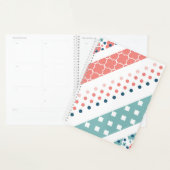 ストライプ水玉模様フローラ プランナー手帳 (ディスプレー)