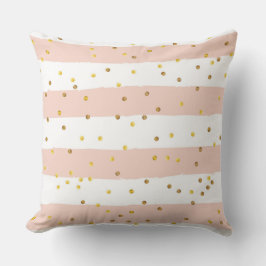 ストライプ水玉模様 クッション