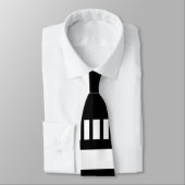 ストライプ白黒01 ネクタイ (タイ)