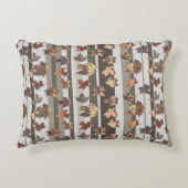 ストライプ秋の色離れ アクセントクッション (正面)