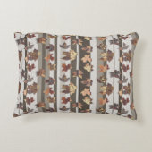 ストライプ秋の色離れ アクセントクッション (裏面)