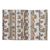 ストライプ秋の色離れ 枕カバー (裏面-左)