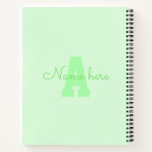 ストライプ第1期ベビーマイルストーンゲストブック ノートブック (裏面)