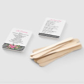 ストライプ結婚式 プログラムファン ハンドファン (組立なし)