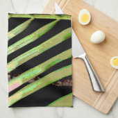 ストライプ自然 キッチンタオル (四つ折り)