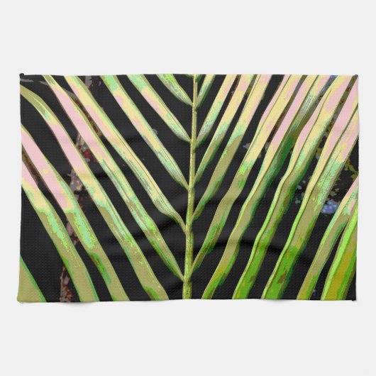 ストライプ自然 キッチンタオル (横)