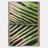 ストライプ自然 スローブランケット (正面縦)