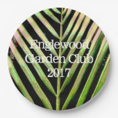 ストライプ自然 ペーパープレート (正面)