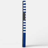 ストライプ航海の+ホイール（青+白） Case-Mate iPhoneケース (裏面 / 右)