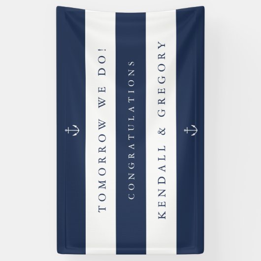 ストライプ航海の「明日やろう」リハーサル 横断幕 (縦)