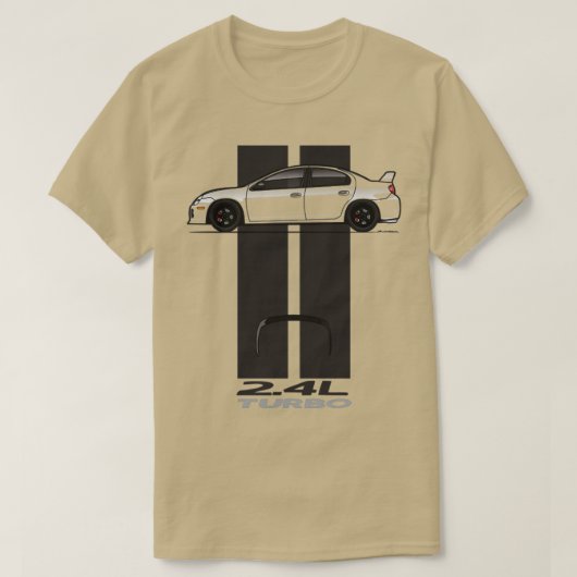 ストライプ色数々のB BW Tシャツ (デザイン正面)