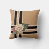 ストライプ花装飾用クッション クッション (裏面)