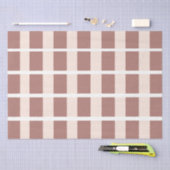 ストライプ茶色のピンクストライプ色 薄葉紙 (クラフト)