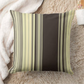 ストライプ装飾用クッションブラックグレーと小麦 クッション (ブランケット)