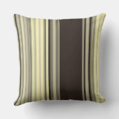 ストライプ装飾用クッションブラックグレーと小麦 クッション (裏面)