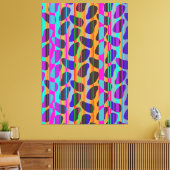 ストライプ豆 キャンバスプリント (インサイチュ (リビング))