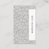 ストライプ金ゴールド金属層の旋回パターン 名刺 (裏面)