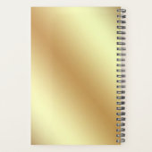 ストライプ金ゴールド プランナー手帳 (裏面)