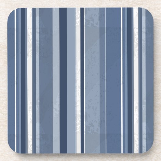 ストライプ青 コースター (正面)