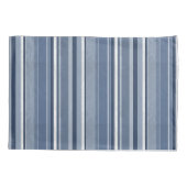 ストライプ青 枕カバー (裏面)