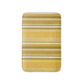 ストライプ黄 バスマット (正面縦)