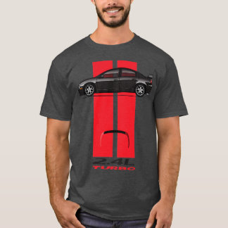 ストライプ黒の赤 Tシャツ