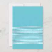 ストライプ001 – カ空白のード、シンプルストライプ付き（青） 案内状 (裏面)