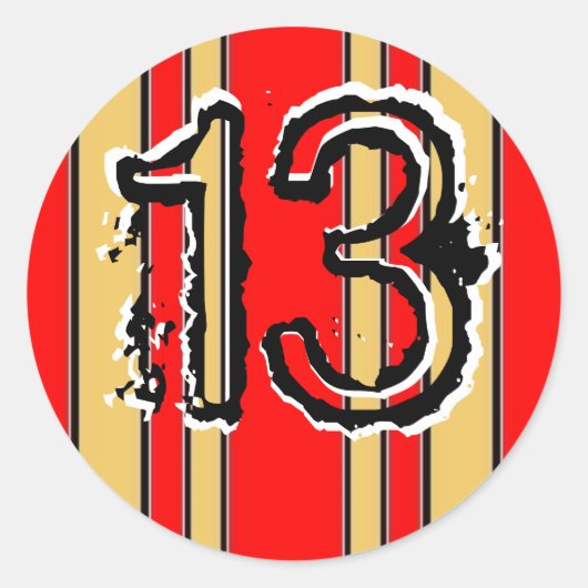ストライプ13 ラウンドシール (正面)
