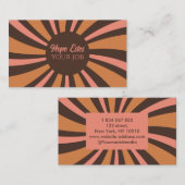 ストライプ70s旋回レトロカラー 名刺 (正面/裏面)