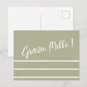 ストライプ イタリアン サンクス ポストカード (正面/裏面)