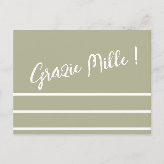 ストライプ イタリアン サンクス ポストカード (正面)