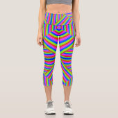 ストライプ カプリレギンス (正面)