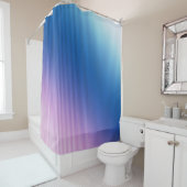ストライプ, グラデーションピンクのグラデーション シャワーカーテン (インサイチュ)