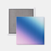 ストライプ, グラデーションピンクのグラデーション マグネット (正面/裏面)