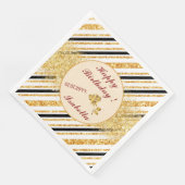 ストライプ ゴールド グリッター ブラック ボヘミアンポップコレクション (コーナー)