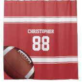 ストライプ·ジャージー·フットボール シャワーカーテン (正面)