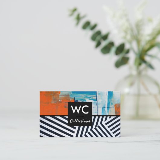 ストライプ | ストロ絵を描ック | アーティスト 名刺 (スタンド正面)