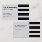 ストライプ | テクスチャ 名刺 (正面/裏面)