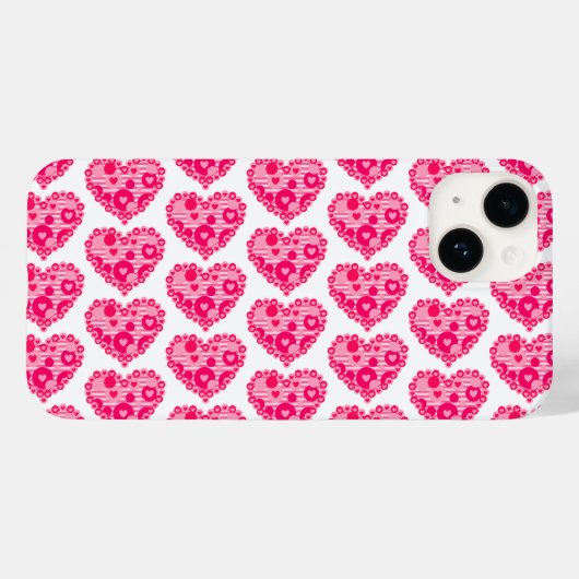 ストライプ ドット ハート Case-Mate iPhoneケース (裏面 (横))