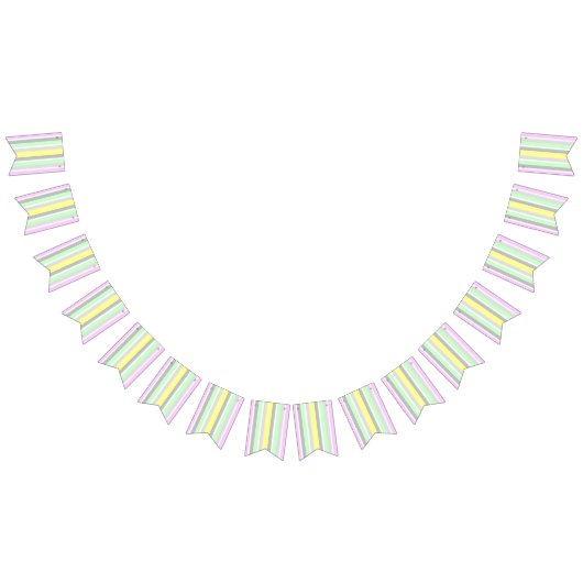 ストライプ バンティングフラッグ (全)